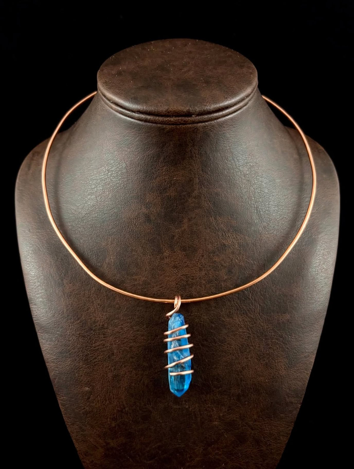 Aqua Aura Quartz Choker