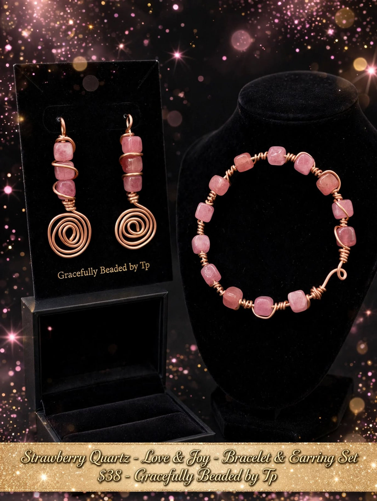 Strawberry Quartz set