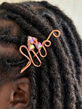 Copper hair clip